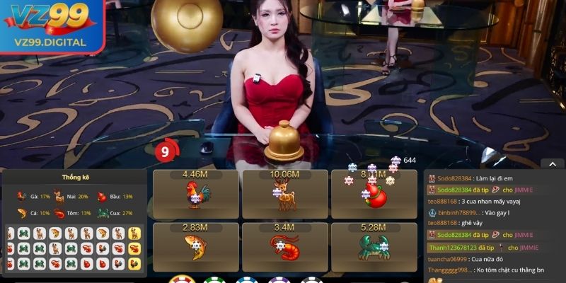 Bầu Cua VZ99 - Hóa Thân Thành Cao Thủ Đoán Biểu Tượng 1 Luật chơi game Bầu Cua trực tuyến tại VZ99
