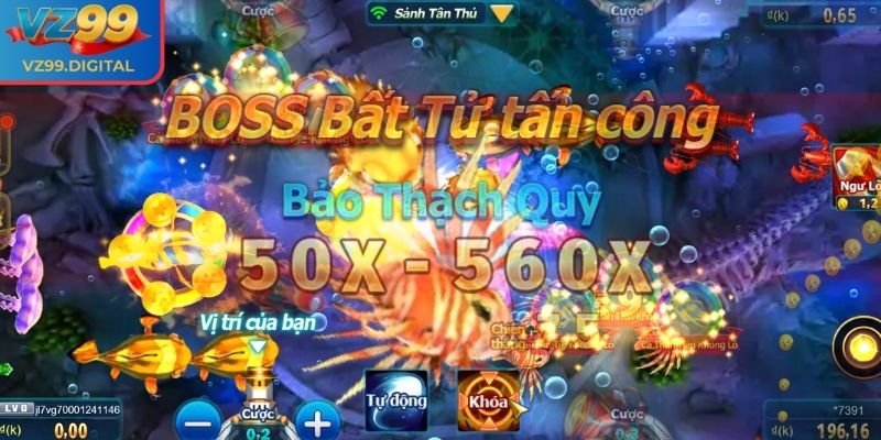 Đánh Cá Vui Vẻ VZ99 - Săn Kho Báu Rực Rỡ Giữa Lòng Đại Dương 2 Phòng chơi Đánh Cá Vui Vẻ VZ99 cho mọi thành viên