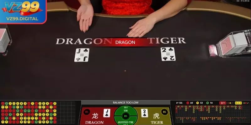 Dragon Tiger VZ99 - Game Một Lá Bài Quyết Định Thắng Thua 3 Chiến thuật cầu đối xứng