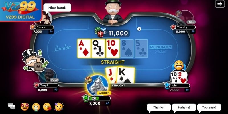 Poker VZ99 - Chiến Thuật Đỉnh Cao Giúp Làm Chủ Từng Ván Bài 2 Vòng chơi Poker VZ99 bạn cần nắm bắt